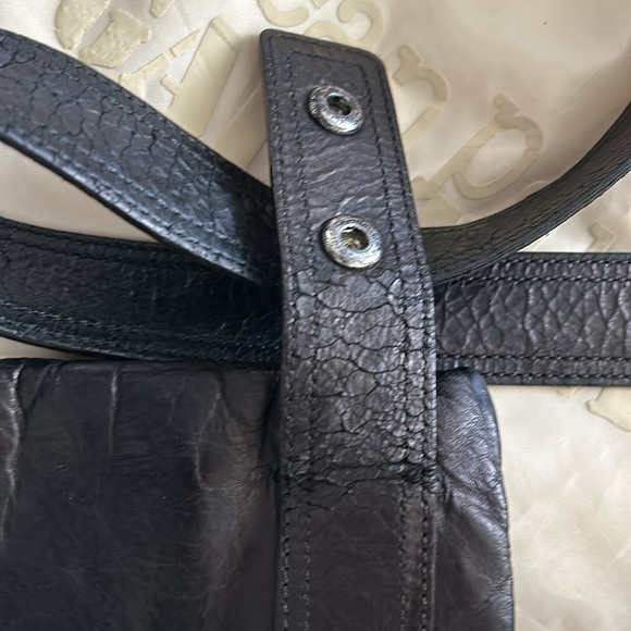 Very rare beautiful vintage cross body JEAN PAUL GAULTIER black leather - Picture 8 of 13